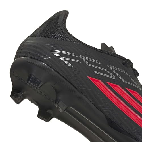 adidas Mixte Enfant F50 League Firm Ground/Multi Ground Football Boots Kids, Core Black/Lucid Red/Core Black, 31 1/2 EU