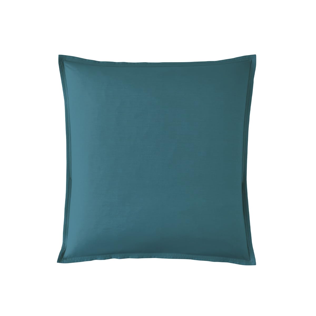 Essix First Cotton Percale Pillowcase, Emerald, 65 x 65 cm,