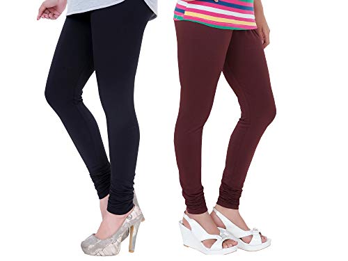 Image of Plus Size Churidar Leggings for Women & Girls Combo (Pack of 2)
