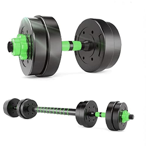 Jogo de Halteres 10kg verde aço emborrachado kit para crossfit treino pesado