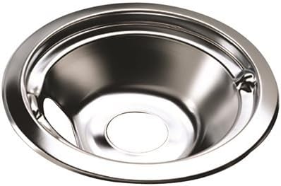 GIDDS-2489370 Electric Range Drip Pan Fits Whirlpool Ranges, Chrome, 8", Pack Of 6