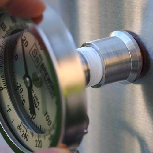Semfeil Brew Stainless Steel Bulkhead Fpt 1/2 Inch Homebrew Weldless For Beer Kettle Valve And Bi-Metal Thermometer For Beer Keg Kettle Valve Beer Faucet Tap Keg Fermenter thumb #5