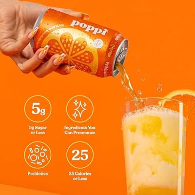 بوبي أورانج بريبيوتيك صودا، 12 أونصة، 4 علب