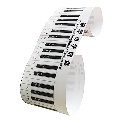 DRESSOOS Clavier De Piano Simulé Clavier Électronique Clavier De Piano De Bureau Piano 3D Clavier Piano Fournitures D’Apprentissage Touches Piano Stickers Piano Autocollants Piano Clavier - Les Beatles, Paul McCartney, John Lennon, RIngo Starr, George Harrison DRESSOOS Clavier De Piano Simulé Clavier Électronique Clavier De Piano De Bureau Piano 3D Clavier Piano Fournitures D'Apprentissage Touches Piano Stickers Piano Autocollants Piano Clavier