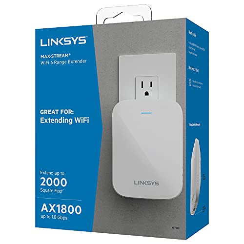 Linksys RE7350 Dual-Band Wi-Fi 6 Wireless Range Extender
