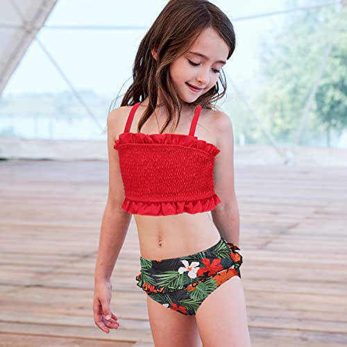 Image of Moon Tree Girls Two Piece Bikini Swimsuits Bathing Suit Athletic Swim Suit