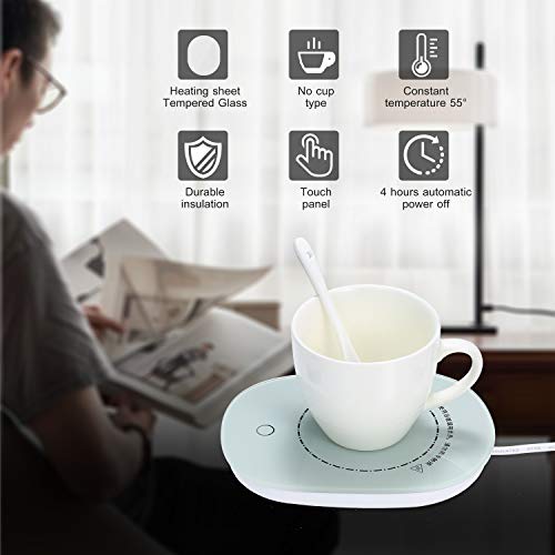 Lechnical Café aquecedor automático liga/desliga aquecedores de bebidas elétrico smart cup tapete aq