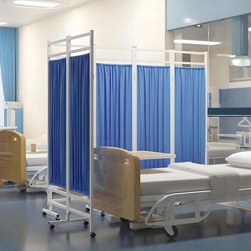 Paravento medico con ruote silenziose, divisorio flessibile per cliniche e saloni, divisorio portatile per la privacy dei pazienti e uso professionale