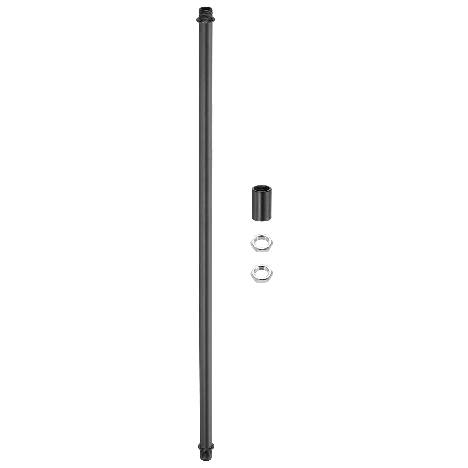 sourcing map Straight Pipe Lamp Stems Rod Kit 400mm/15.75" M10 1Set