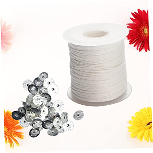 COHEALI 1 rollo mechas enceradas para velas DIY miniatura 6