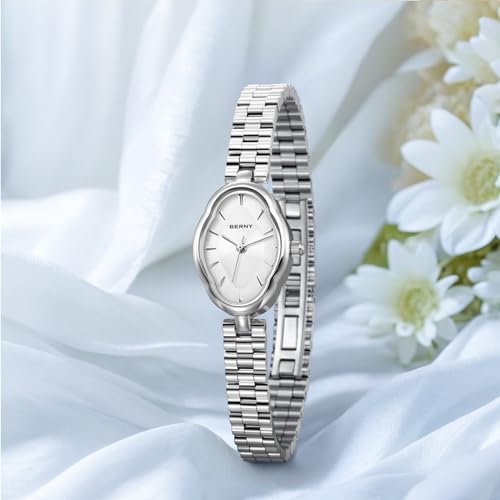 Elegant Women's Silver Watch - Vintage-Inspired Dainty Wristwatch with Japanese Quartz Movement, Waterproof Stainless Steel Fashion Accessory - Image 7