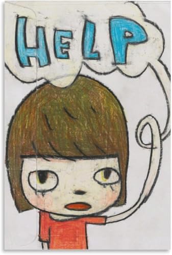 Dessin animé Yoshitomo Nara affiche d'art mural pour exprimer votre sensibilité artistique