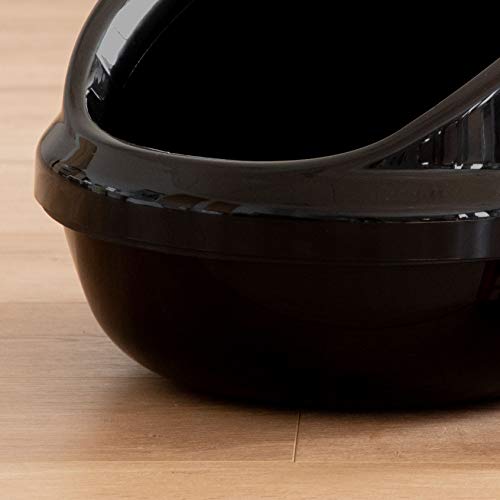 image for IRIS USA Large Cat Litter Box with Scoop, Open Top High Sided Kitty Li