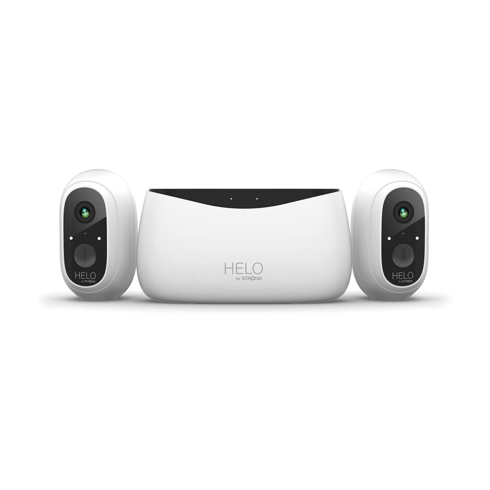 due telecamere di sicurezza full hd wifi indoor outdoor con base