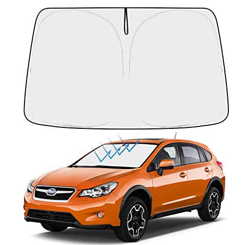 Image of Proadsy 2026 Upgrade Front Windshield Sun Shade Foldable Sunshade Protector Sun Visor Custom Fit 2012-2017 Crosstrek 2.0i Premium Limited Wagon Accessories