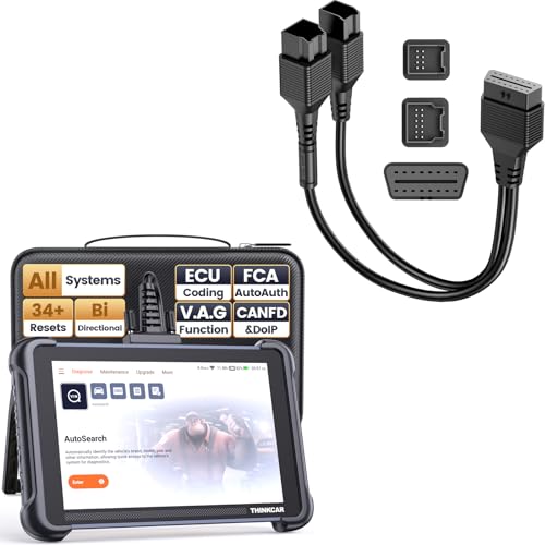 Image of THINKCAR THINKSCAN 689 OBD2 Scanner and 12+8P FCA Bypass Cable for Chrysler