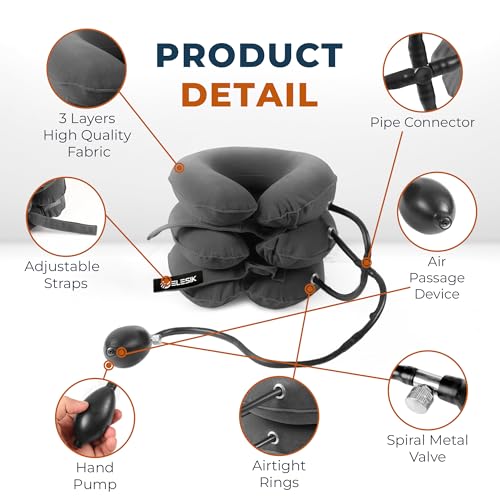 Elesik ESK 003 GR Neck Stretcher & Cervical Neck Traction Device, Best Neck Brace thumb #4
