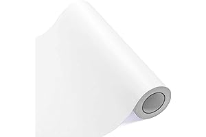Adhesive Vinyl Sheet: 12 Inches by 25 Feet of Matte White Vinyl...