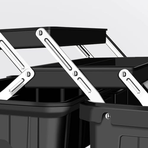 Grande boîte à outils industrielle multifonctionnelle triple niveau - 7