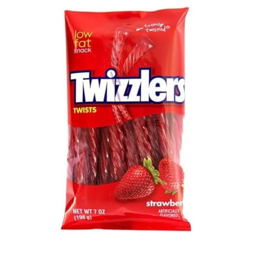 Twizzlers Caramelo de fresa Twists, 141 g