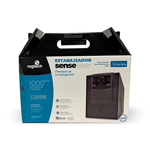 Estabilizador Sense Laser SE1000 M2, Preto, Ragtech