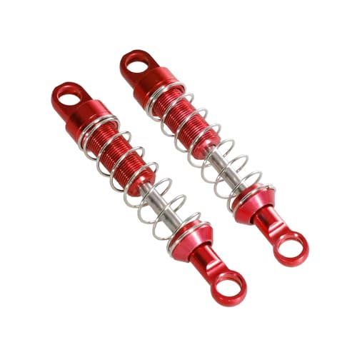 Amortisseurs MN78 en métal rouge pour voiture RC 1/12 MN