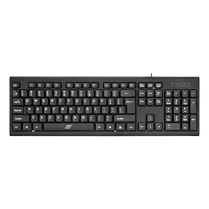 Ant Value FKBRI01 Ultra-Slim Compact USB Wired Keyboard for Mac and PC,Windows 10/8 / 7 / Vista/XP, Spill-Resistant Silent Keyboard Membrane Water-Resistant Coating 10 Million Keystrokes (Black)