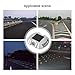 Bloepum Reusable Solar Road, 4Pcs 6 LED Stud Lights Ground Garden Lawn Path Deck Dock White Warning Lights(4Pcs)