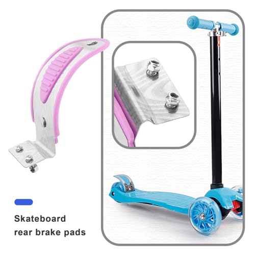 Be In Your Mind Scooter Rear Brake Pads Compatible with Micro Maxi Deluxe Foldable LED/Maxi Deluxe Eco Series 3-Wheel Scooter, Pink - Image 2