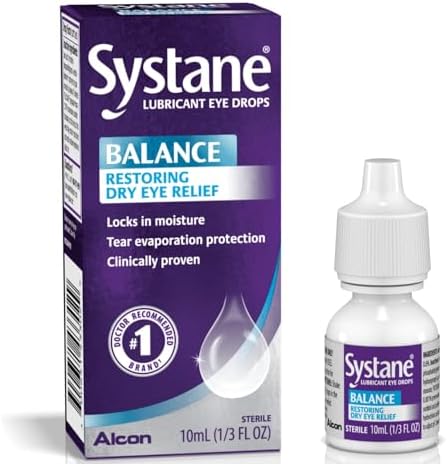 Systane Balance Lubricant Eye Drops, 0.33 oz, Restorative Formula