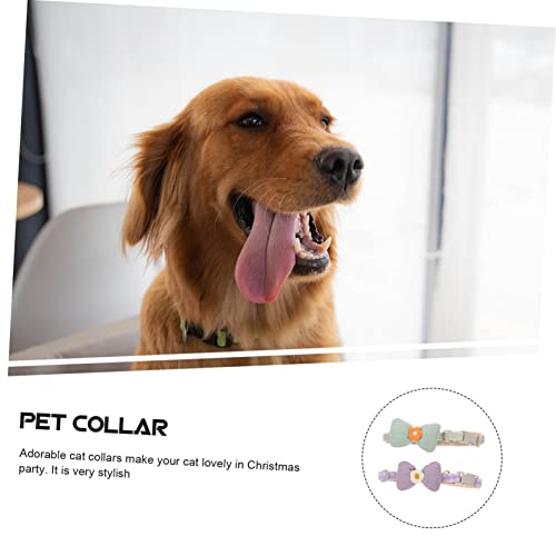 Collier nœud papillon pour chien et chat | Lot de 2 motifs plaid - 7