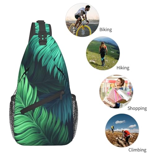 Bolso cruzado para hombre mochila de hombro tropical miniatura 6