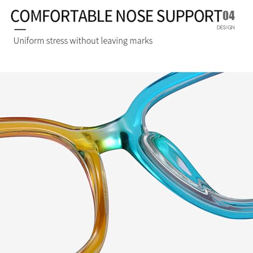 Anti-blue Light Women Half Frame Colorful Fashion Spring Hinge4