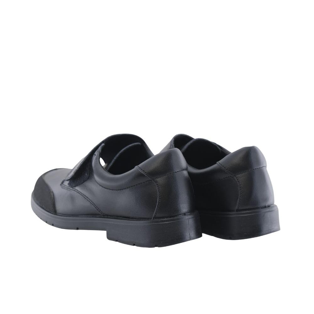 Zapato Colegial Unisex Fabricados en Piel - Muy Cómodos de Fácil Apertura con Velcro - Made in Spain.