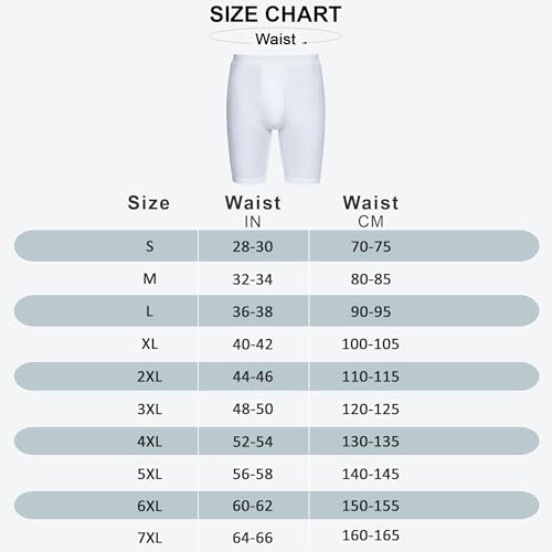 Image of Long Underwear for Men Cotton Long Leg Boxer Briefs for Man Trunks Breathable Innerwear Men's Underwear for Gym Workout Anti Chafing Long Trunks for Man