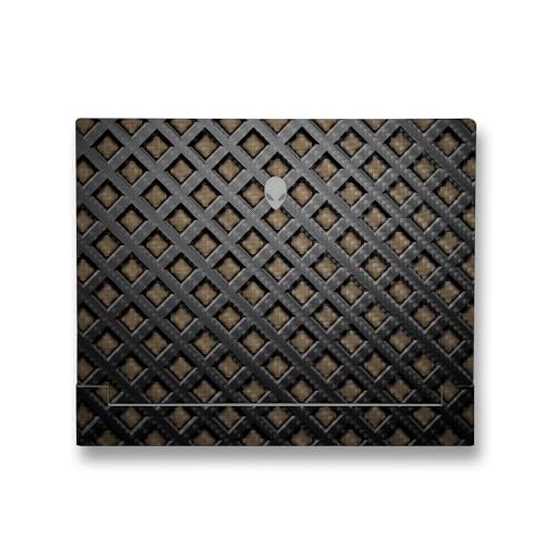 Image of MightySkins Carbon Fiber Skin Compatible with Alienware X14 R2 (2023) Full Wrap Kit - Black Wall | Protective, Durable Textured Carbon Fiber Finish | Easy to Apply & Change Styles | Made in The USA
