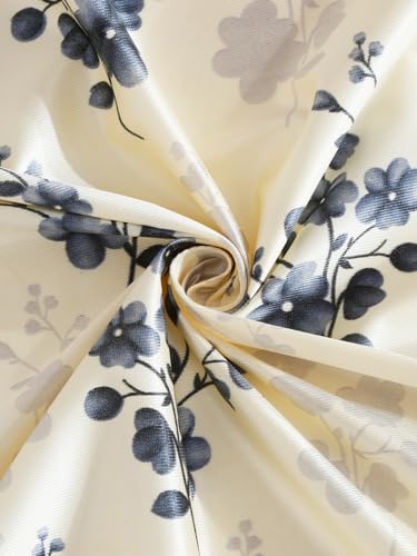 Image of Home Sizzler 2 Pieces Solid Patch Bloom Burst Eyelet Polyester Window Curtains - 5 Feet, Grey