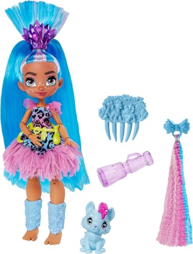 Muñeca Mattel Cave Club Tella con accesorios y mascota miniatura 1