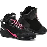 revit g-force h2o scarpe da moto da donna impermeabili (black/pink,37)