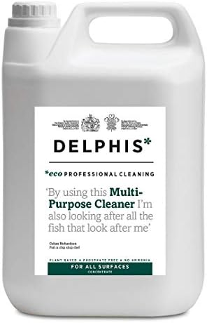 Delphis Eco Multi-Purpose Cleaner - Plant-based, Vegan General Cleaning Spray, Free from Fragrances, Chlorine and Phosphates, EU Ecolabel Accredited, 2 Litres