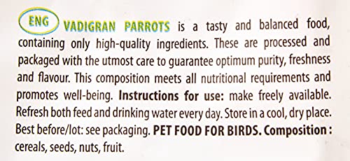 VADIGRAN Parrot Tropical, per stuk verpakt (1 x 2,5 kg) - Afbeelding 6