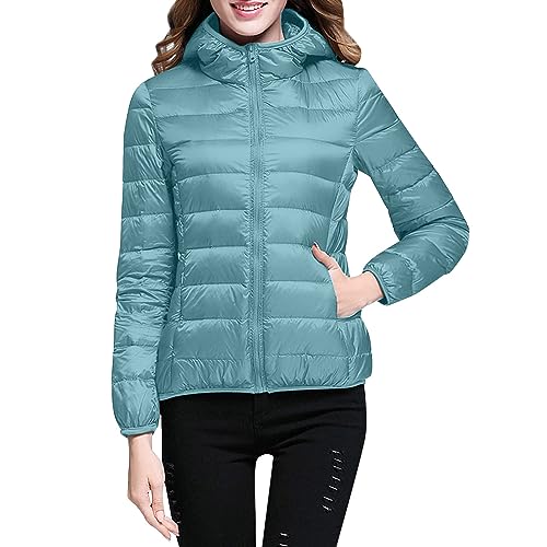 Chaqueta ligera de plumón para mujer, tallas grandes, chaqueta softshell para mujer, impermeable, chaqueta acolchada larga, chaqueta cortavientos, chaqueta de invierno, abrigo de invierno, abrigo de