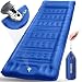 ZHHGOO Colchon Hinchable Camping,Esterilla Hinchable Camping con Bomba de Pie para Exteriores,Espesor Colchon Inflable Camping con Almohada,Senderismo,Playa,Camping