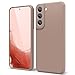 Produktbild oakxco für Samsung Galaxy S22 Hülle Silikon Case, Dünn Schutz Gummi Original Handyhülle, Weich Slim Matt TPU Kameraschutz Stoßfest rutschfest Leicht Schutzhülle, für Frauen Damen Mädchen, Braun Khaki
