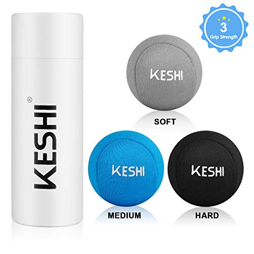 KeShi Hand Stress Balls with 3 Density, Fabric Hand Therapy Grip Ball