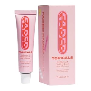 Topicals Faded Brightening and Clearing Serum | Reduces Discoloration Post-Blemish Marks Scars Spots Contains Kojic Acid Niacinamide Dermatologist-tested Vegan Cruelty-Free Fl Oz