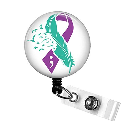 Sixrip 'Tomorrow Needs You' Glitter Badge Reel - Mental Health Awareness, Alligator Clip, Gift For Healthcare Workers