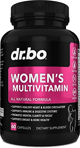 Womens Multivitamin - Natural Daily Multi Vitamins for Women - Womans Energy Vitamin Supplements Magnesium Plus Zinc - Woman Multipurpose Minerals Health Supplement Capsules - Iron & Soy Free Pills