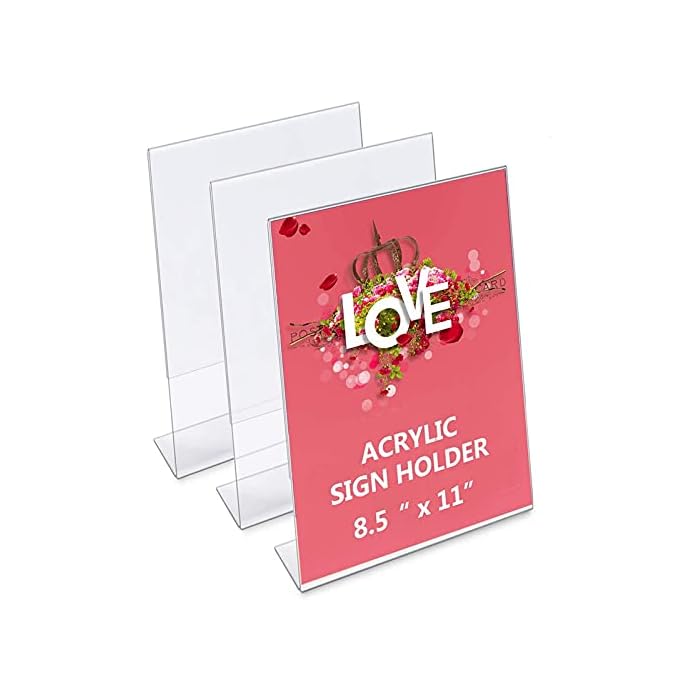 Buy Nexat A4 Acrylic QR Code Display Stand Paper Holder and Sign Holder