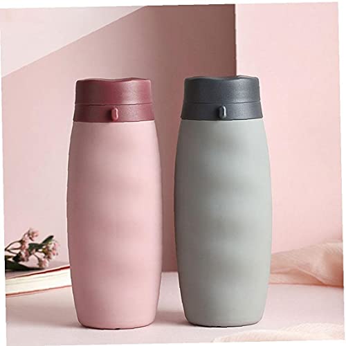 NIDONE Inklapbare Waterfles Outdoor Vouwen Compressie Drink Flessen Siliconen Reizen Cup Roze - Image 8